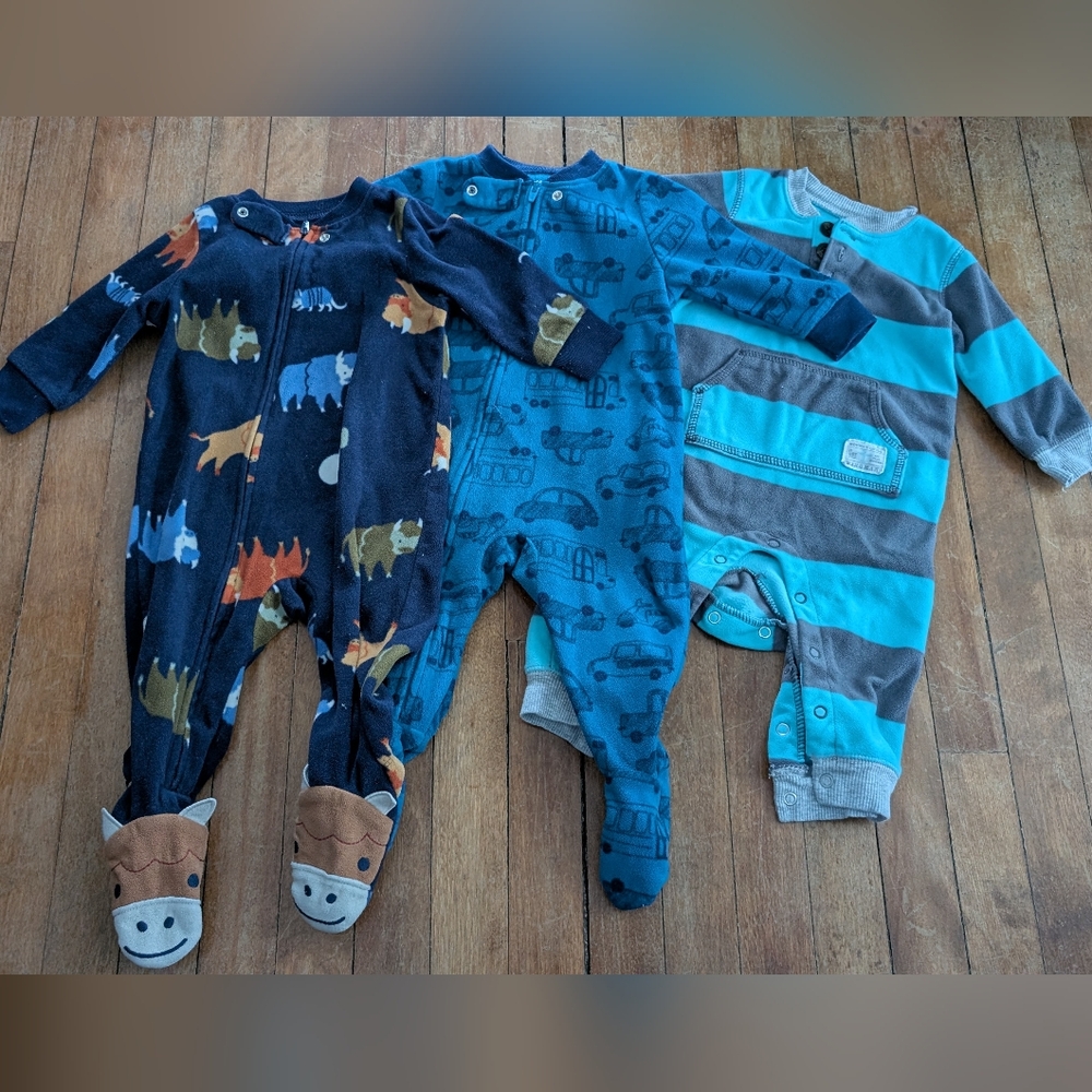 Bundle of 3 fleece sleepers